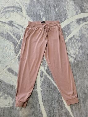 Dynamite Blush Pink Jogger Pants with Drawstring Waist Size L